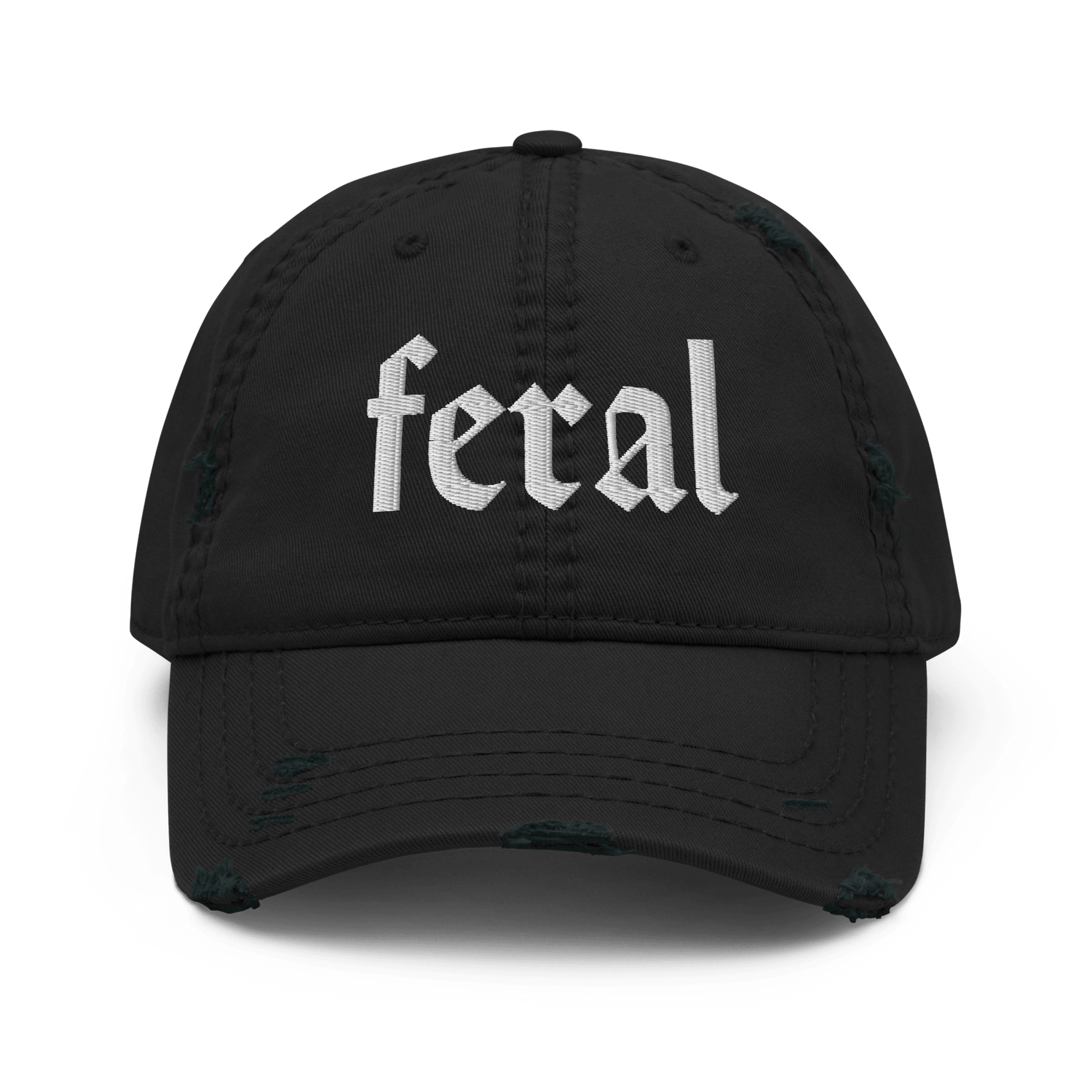 Distressed Cotton Slogan Ball Caps - TSC: TheShopCollective