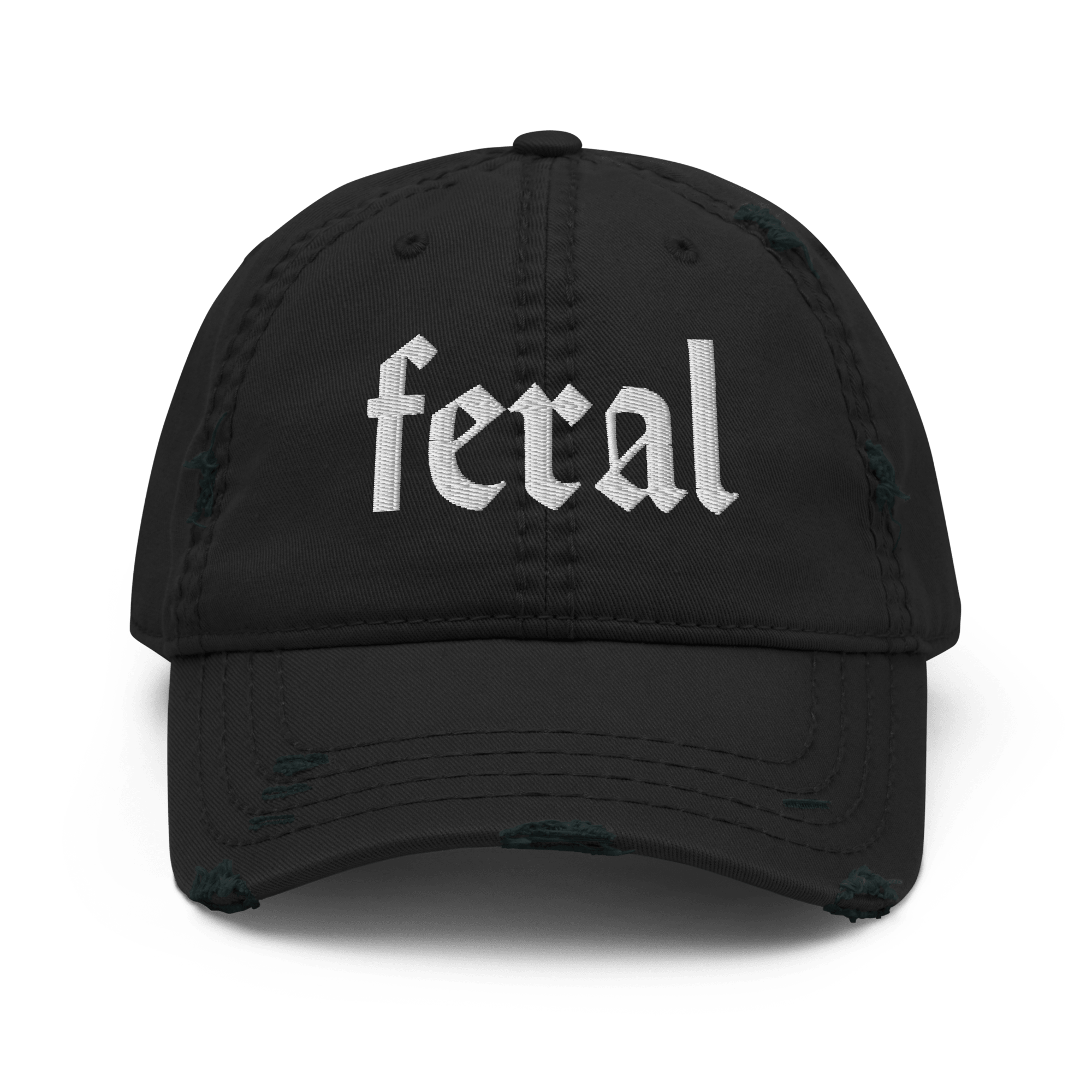 Distressed Cotton Slogan Ball Caps - TSC: TheShopCollective