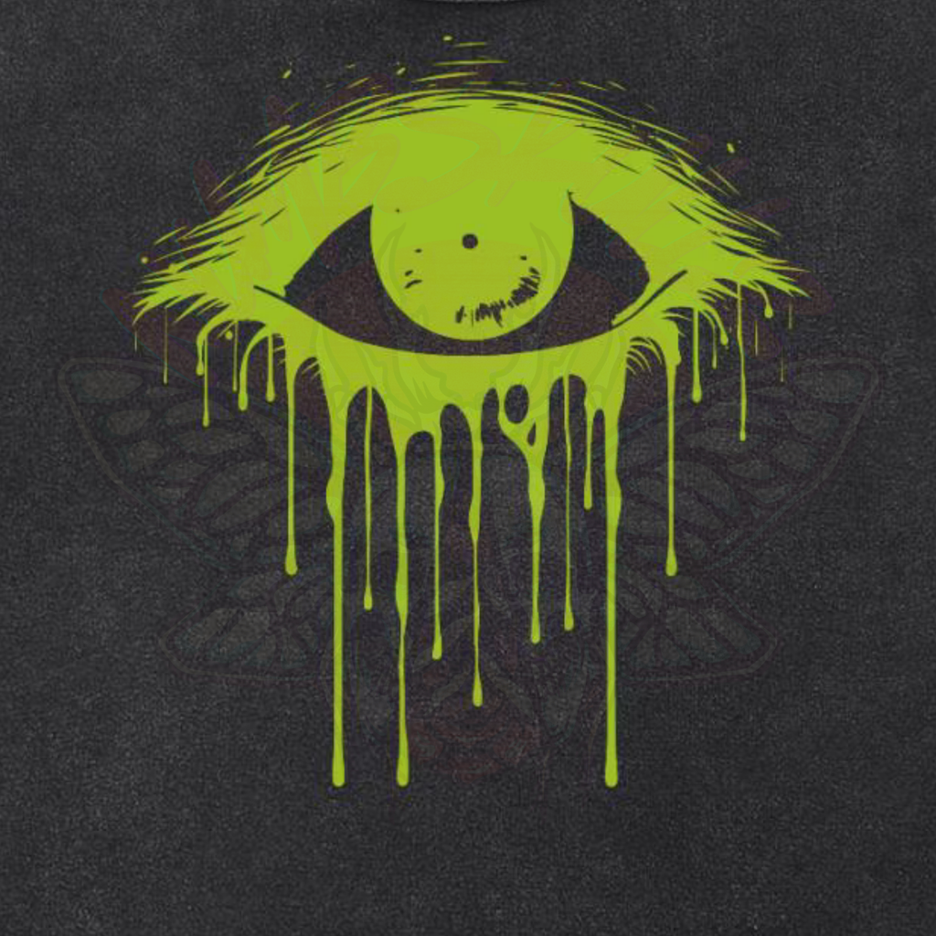 Eye of Envy - Snow Washed Crop Top-cropped-shirt-NumbskullzKC