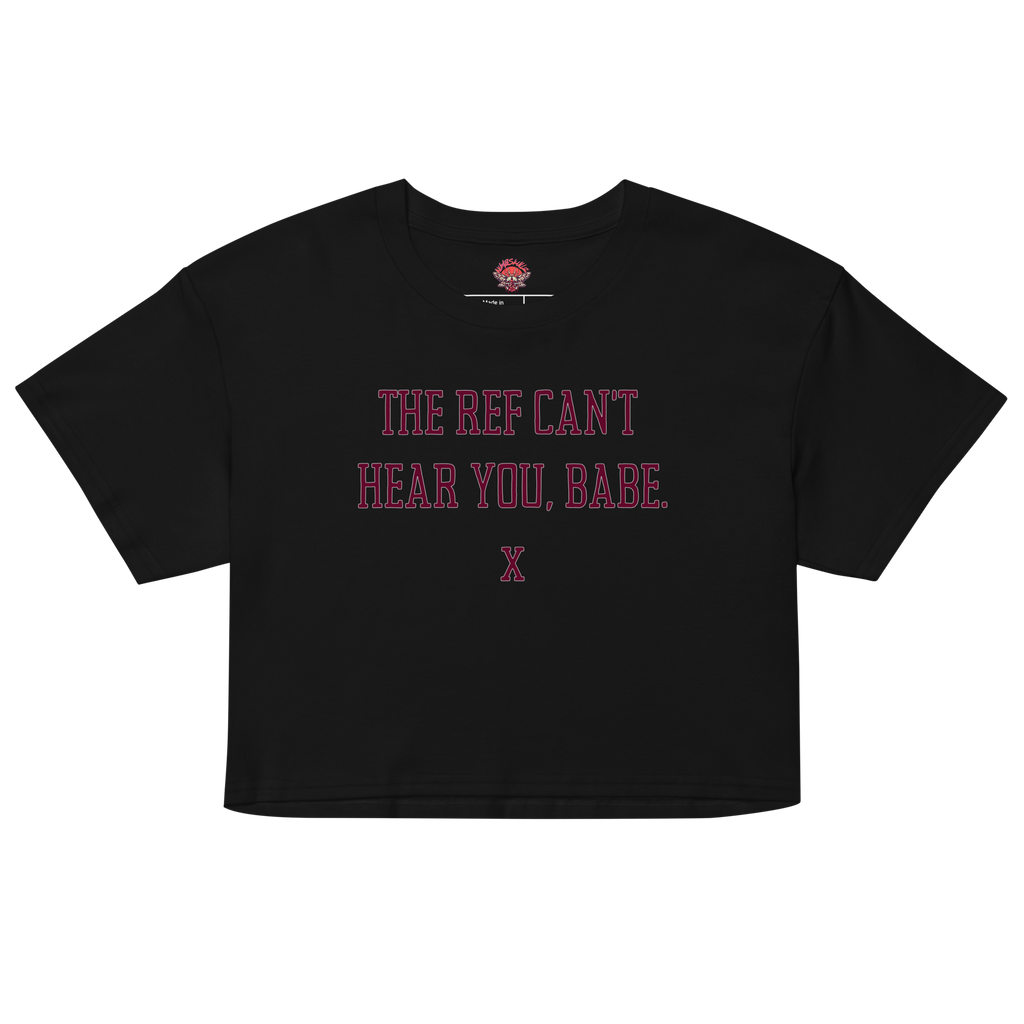 The Ref Can't Hear You - Relaxed Crop Top