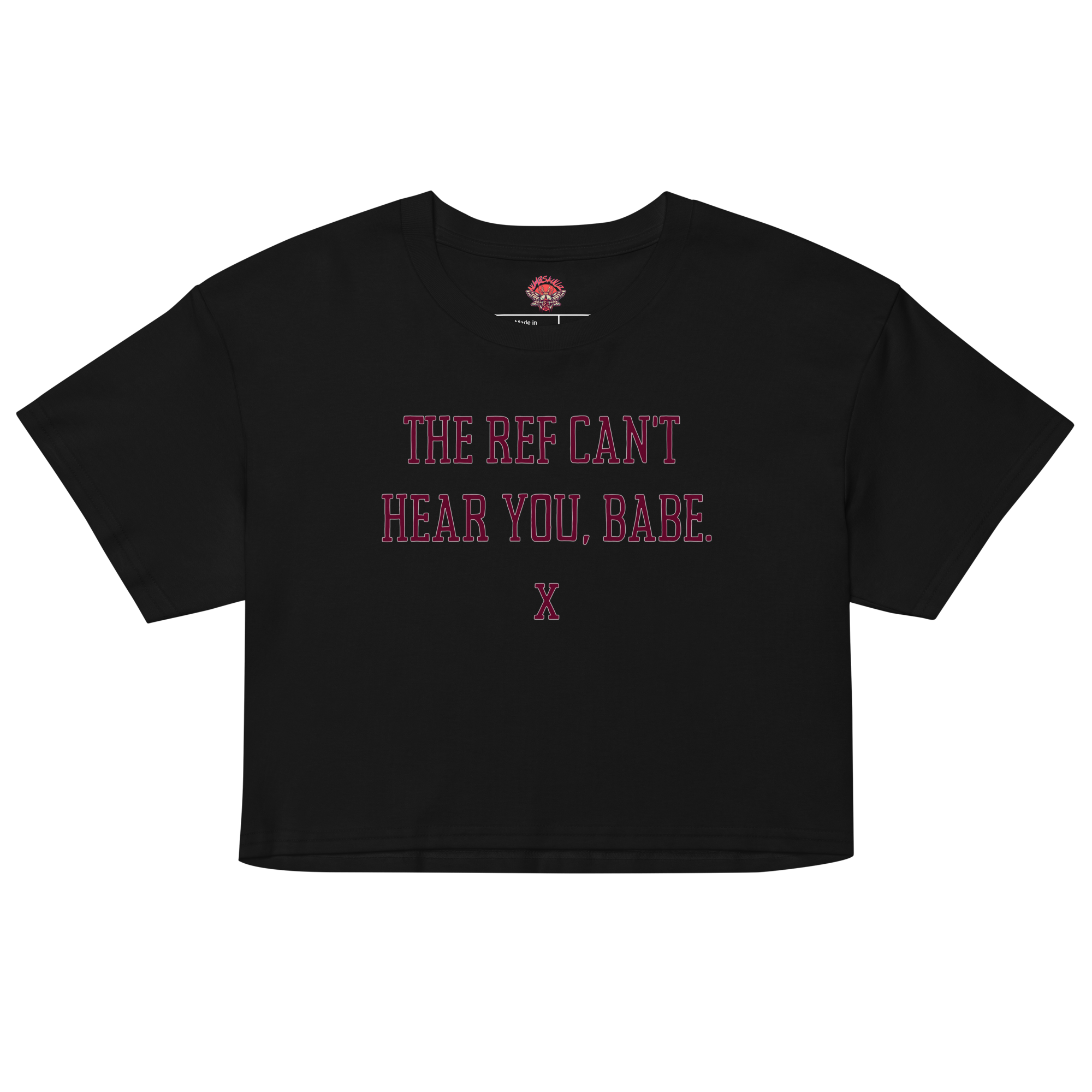 The Ref Can't Hear You - Relaxed Crop Top