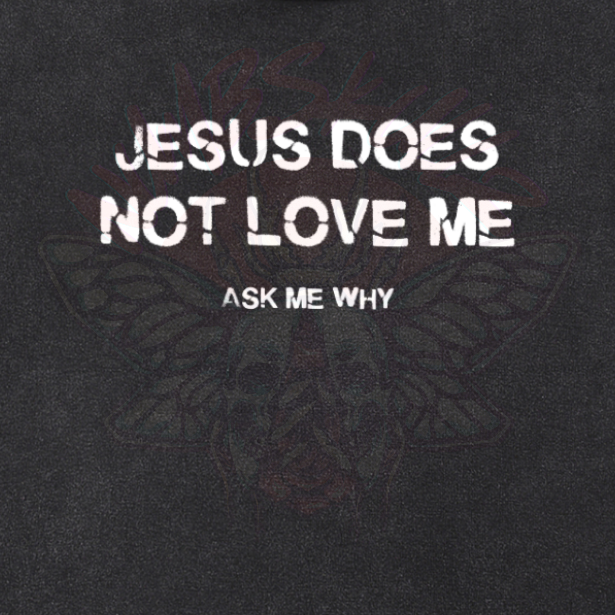 Jesus Doesn't Love Me - Snow Washed Crop Top - ask me - religious - Jesus - NumbskullzKC