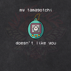 My Tamagotchi - Snow Washed Crop Top-cropped-shirt-NumbskullzKC