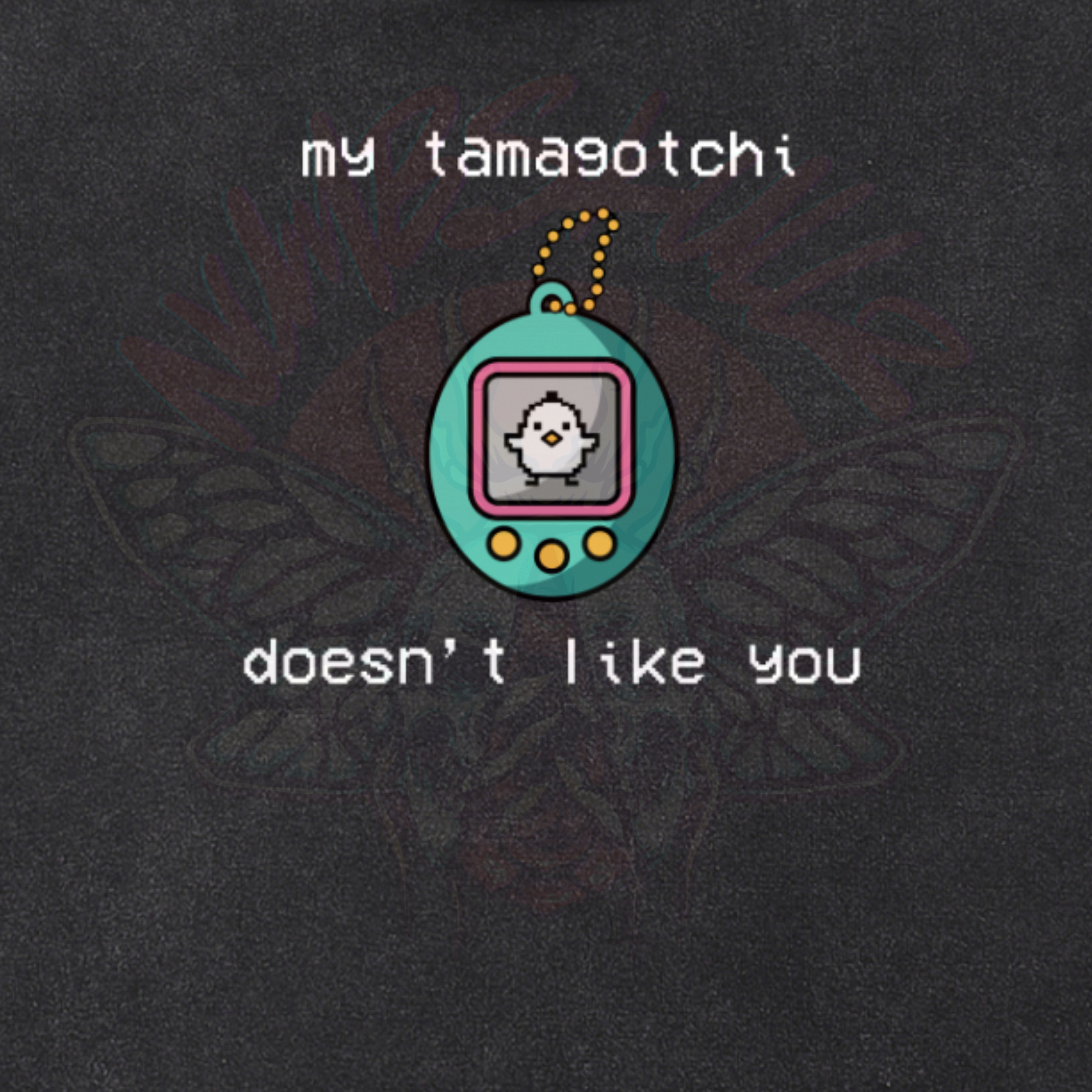 My Tamagotchi - Snow Washed Crop Top-cropped-shirt-NumbskullzKC