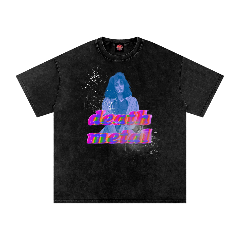 Death Metal Heather - Oversized T-Shirt - 80s - film - NumbskullzKC