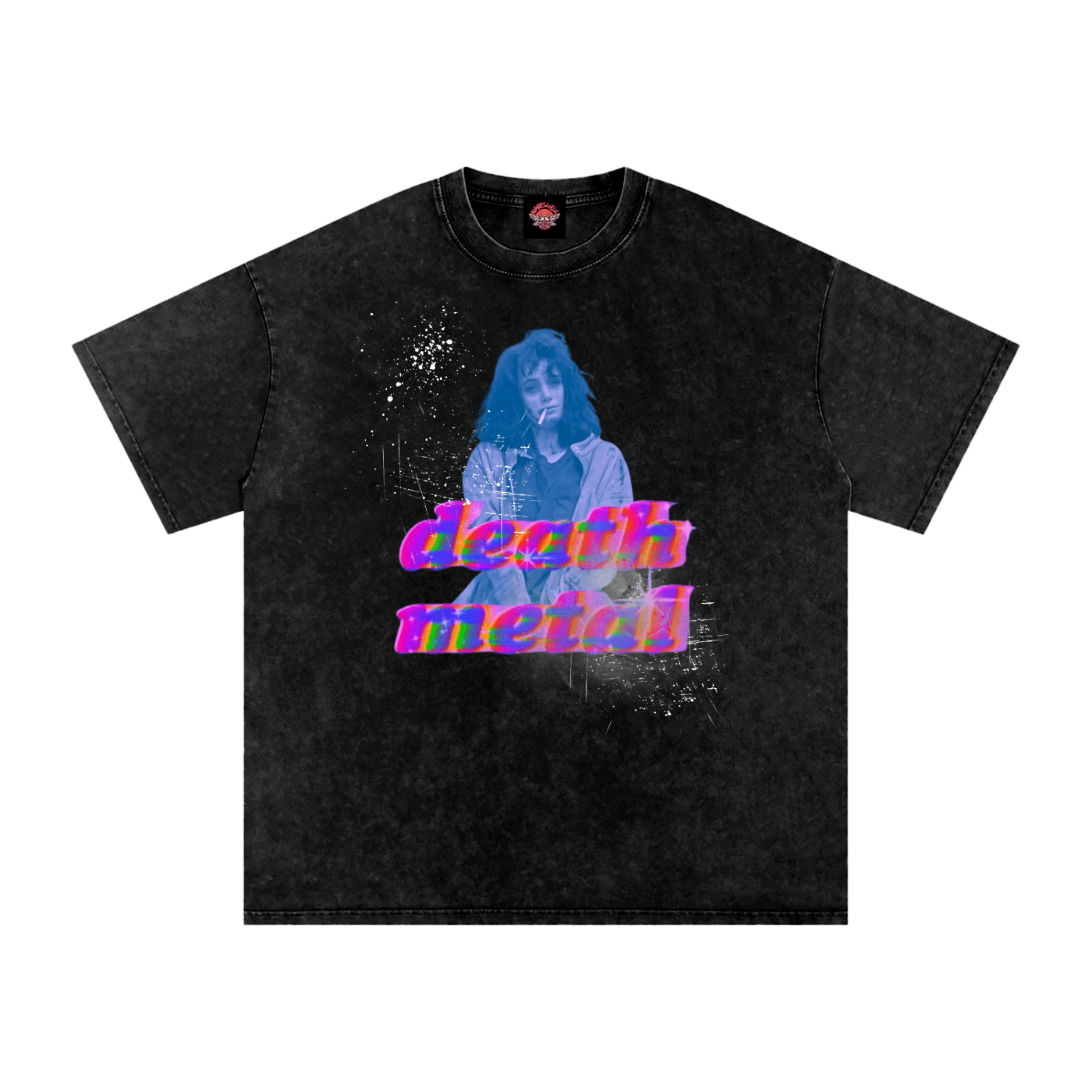 Death Metal Heather - Oversized T-Shirt - 80s - film - NumbskullzKC