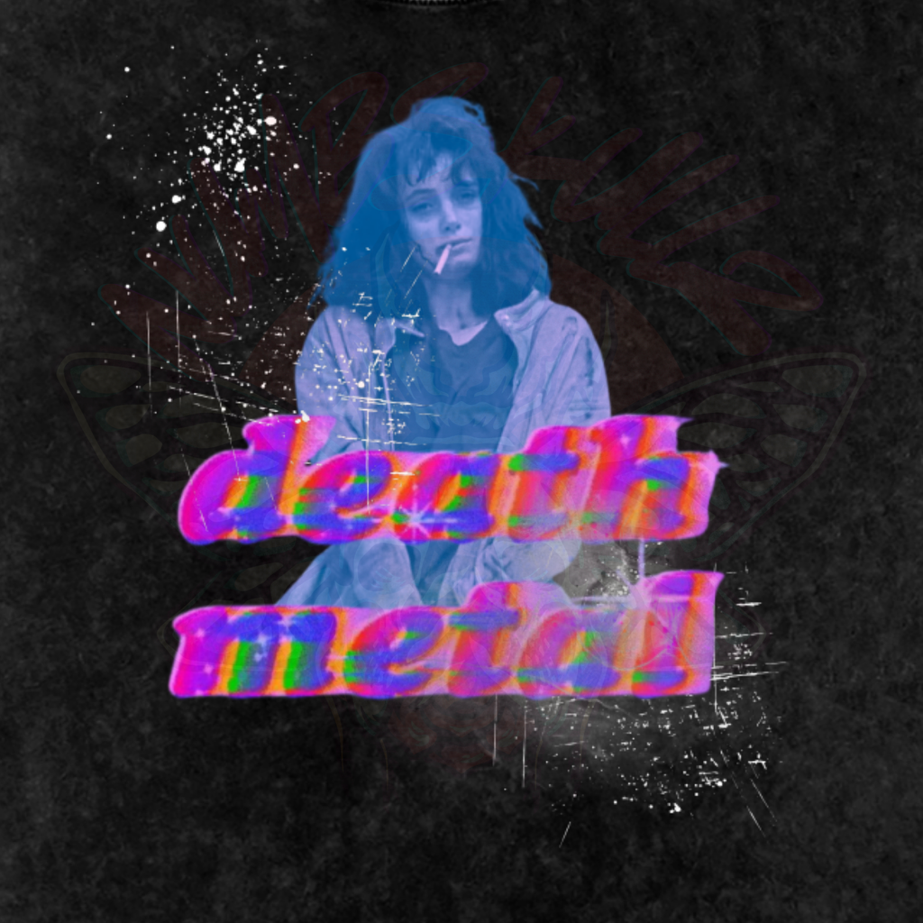 Death Metal Heather - Oversized T-Shirt - 80s - film - NumbskullzKC