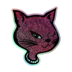 Y2K Cat - Holographic Sticker - 90s - accessories - animal - NumbskullzKC