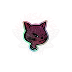 Y2K Cat - Holographic Sticker - 90s - accessories - animal - NumbskullzKC