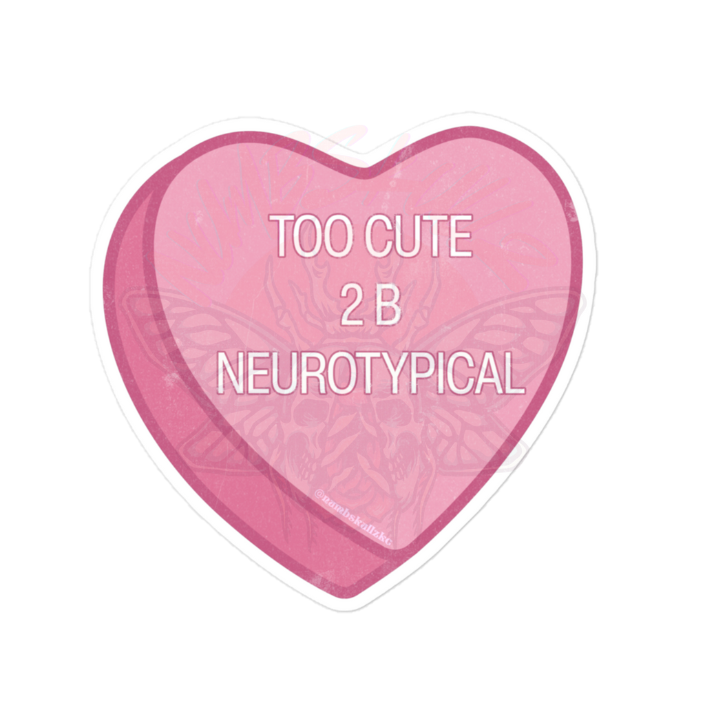 2 Cute 4 U - Vinyl Sticker