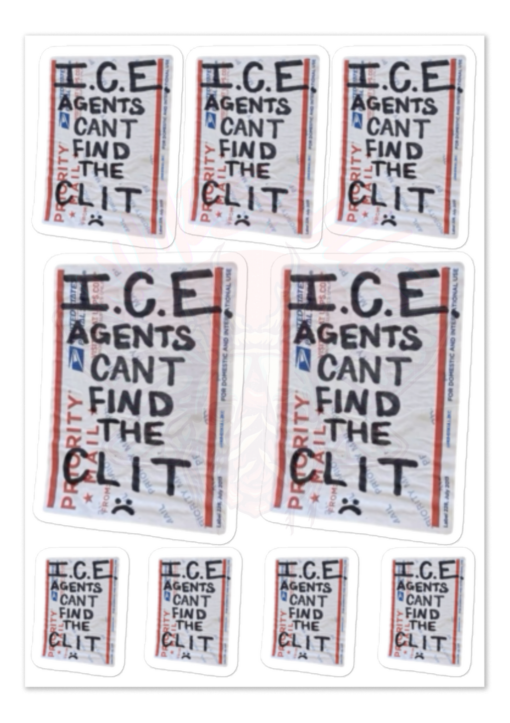 ICE is Frigid, Ew - Vinyl Sticker Sheet
