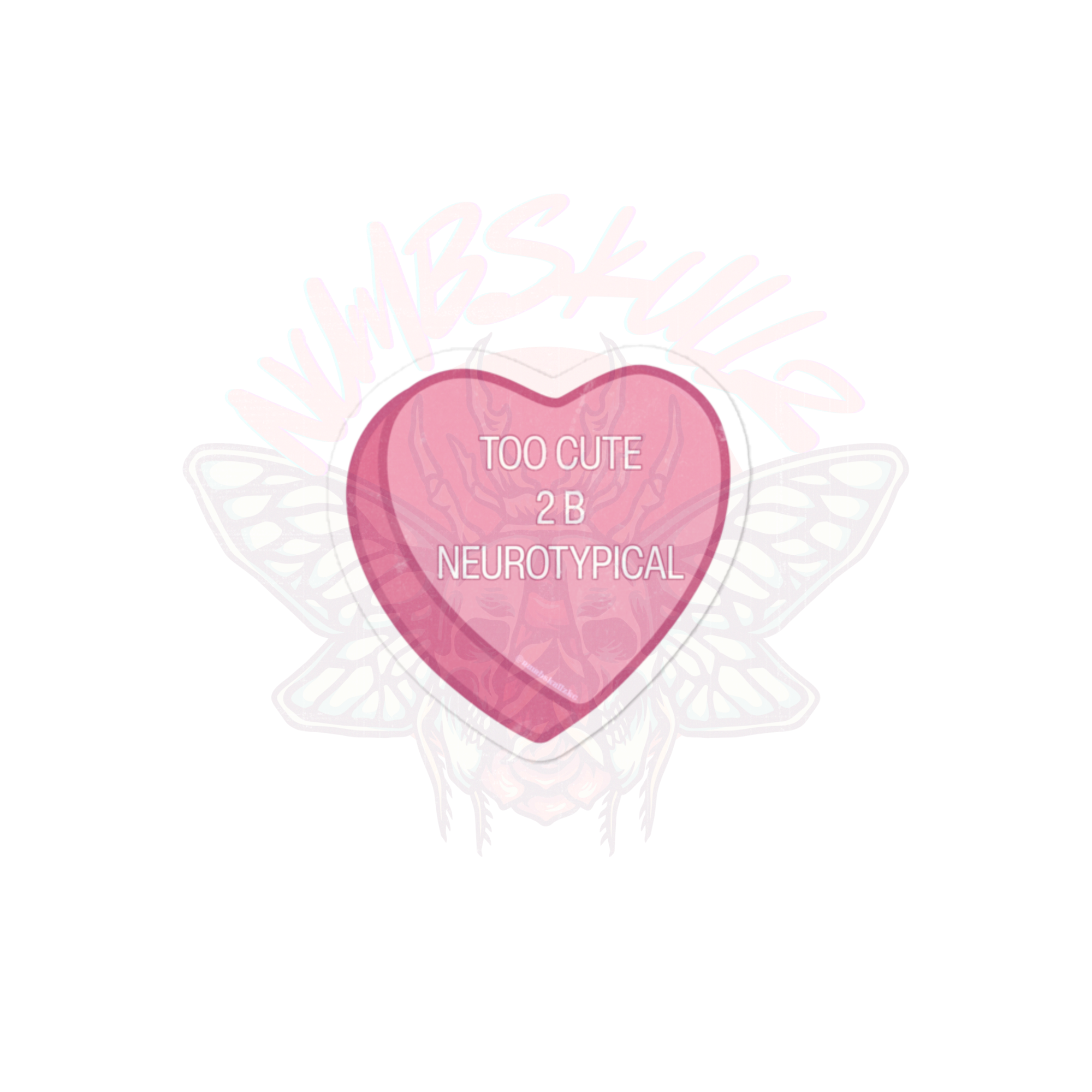 2 Cute 4 U - Vinyl Sticker