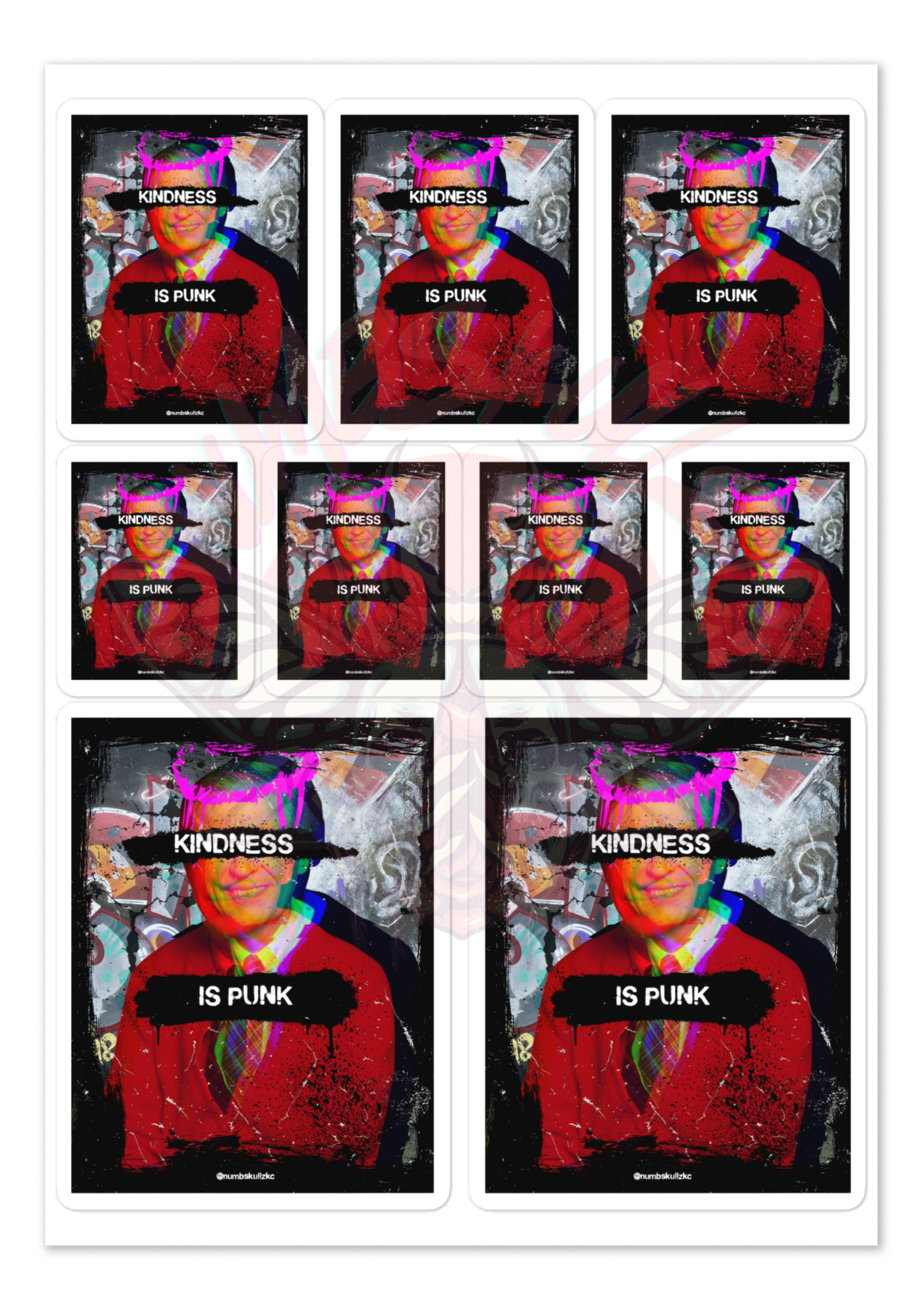Mr Punk Rogers - Vinyl Sticker Sheet