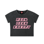 Girl Dick - Snow Washed Crop Top