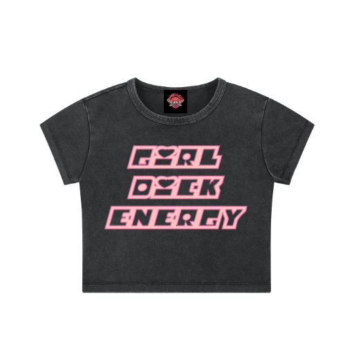 Girl Dick - Snow Washed Crop Top