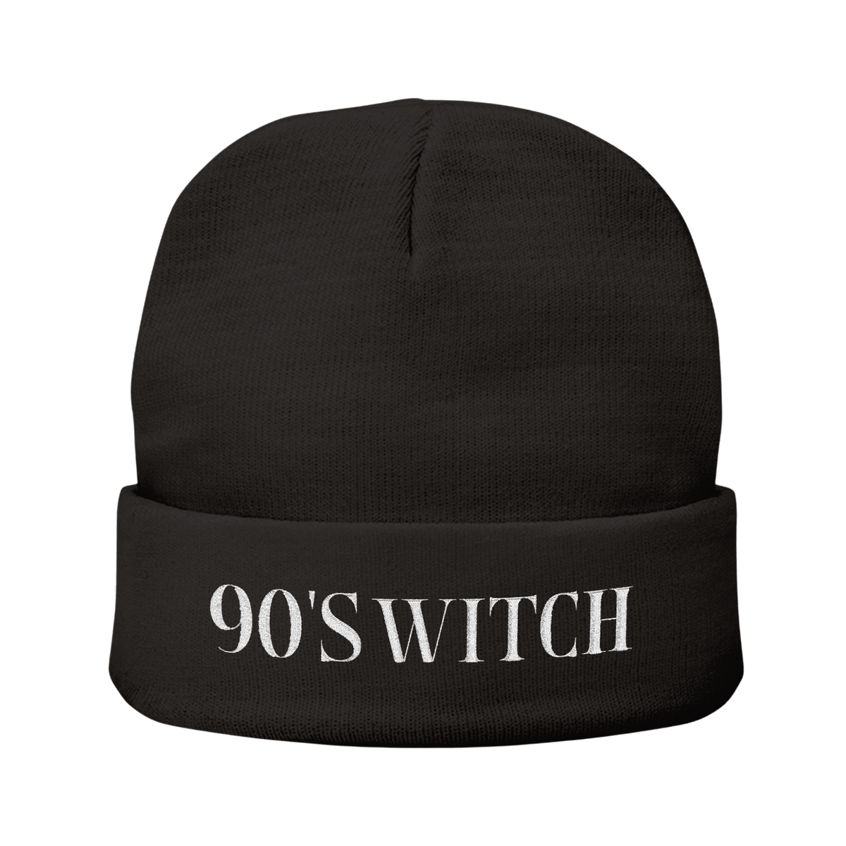 90s Witch - Knit Beanie-Accessories-Beanies-Embroidery-NumbskullzKC