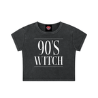 90s Witch - Snow Washed Crop Top-90s-magic-Numbskullz-NumbskullzKC