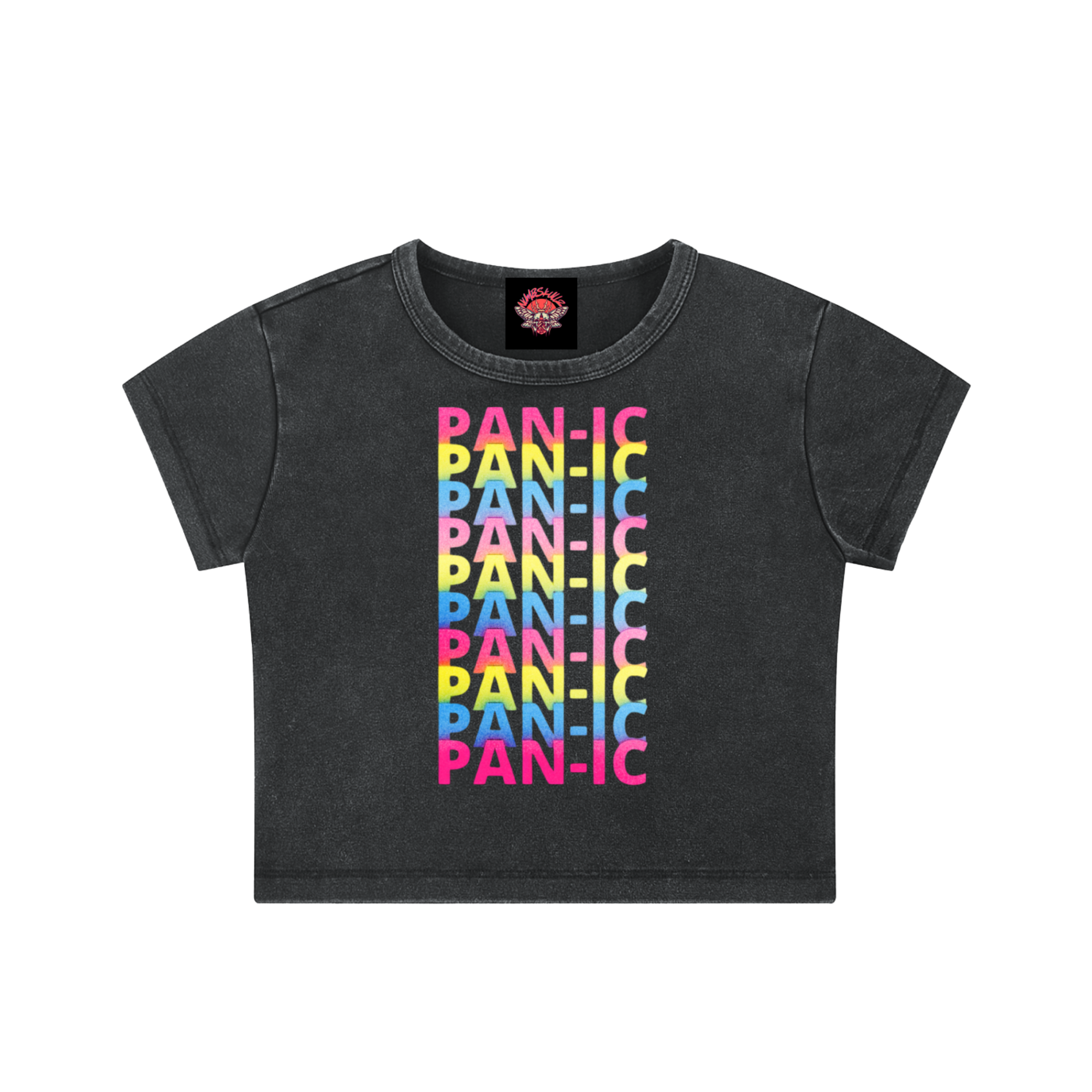 Pan-ic - Snow Washed Crop Top