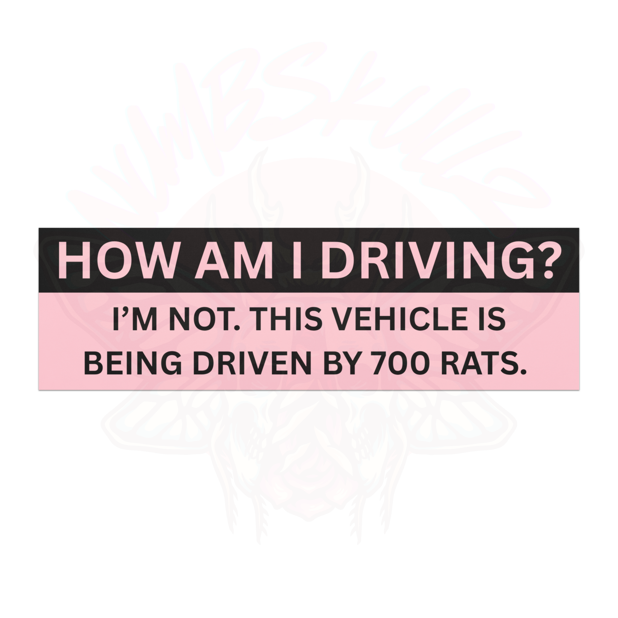 Rats Driving - Car Magnet