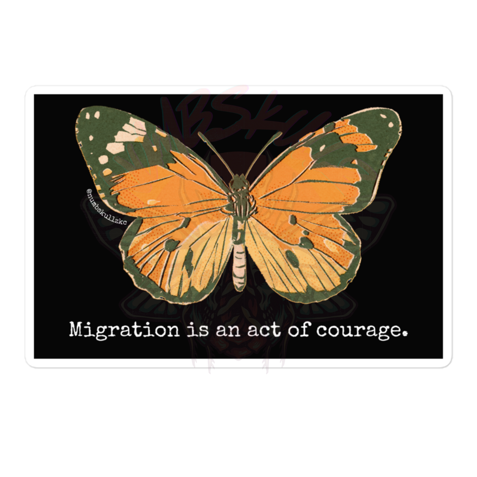 Migration is Courage - Vinyl Sticker Sheet