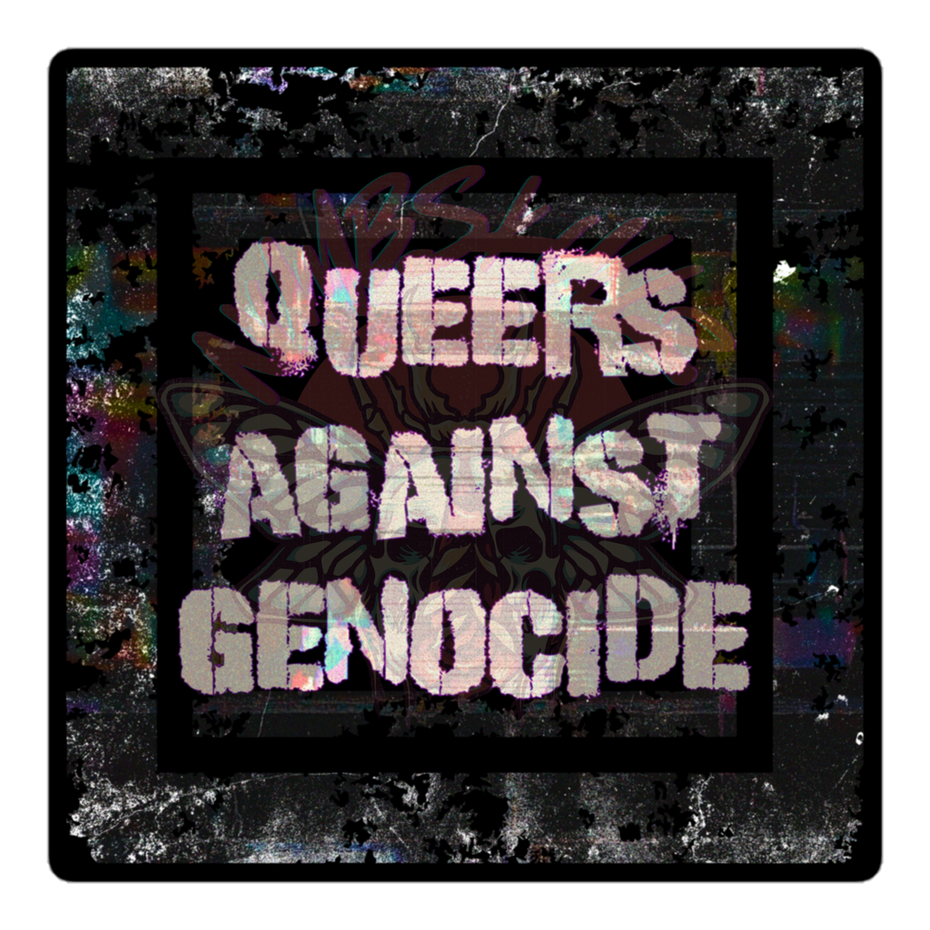 Queers Against Genocide - Vinyl Sticker