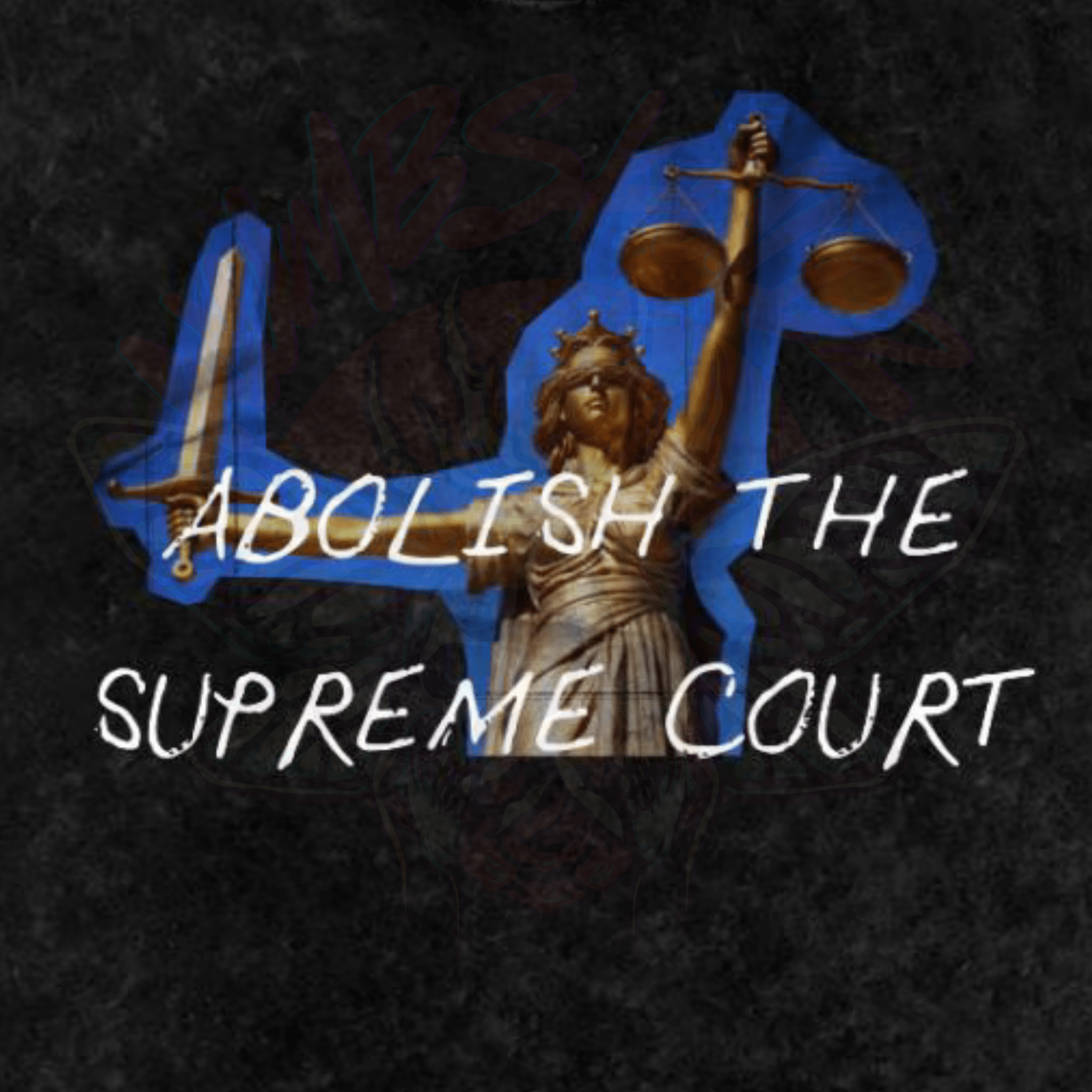 Abolish the Supreme Court - Oversized T-Shirt - oversized T-shirts - political - protest - Numbskullz