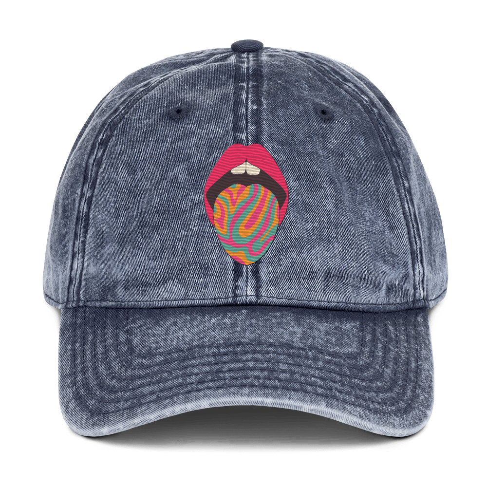 Acid - Stonewashed Cotton Twill Baseball Cap - ballcap - baseball style hats - graphic call caps - Numbskullz