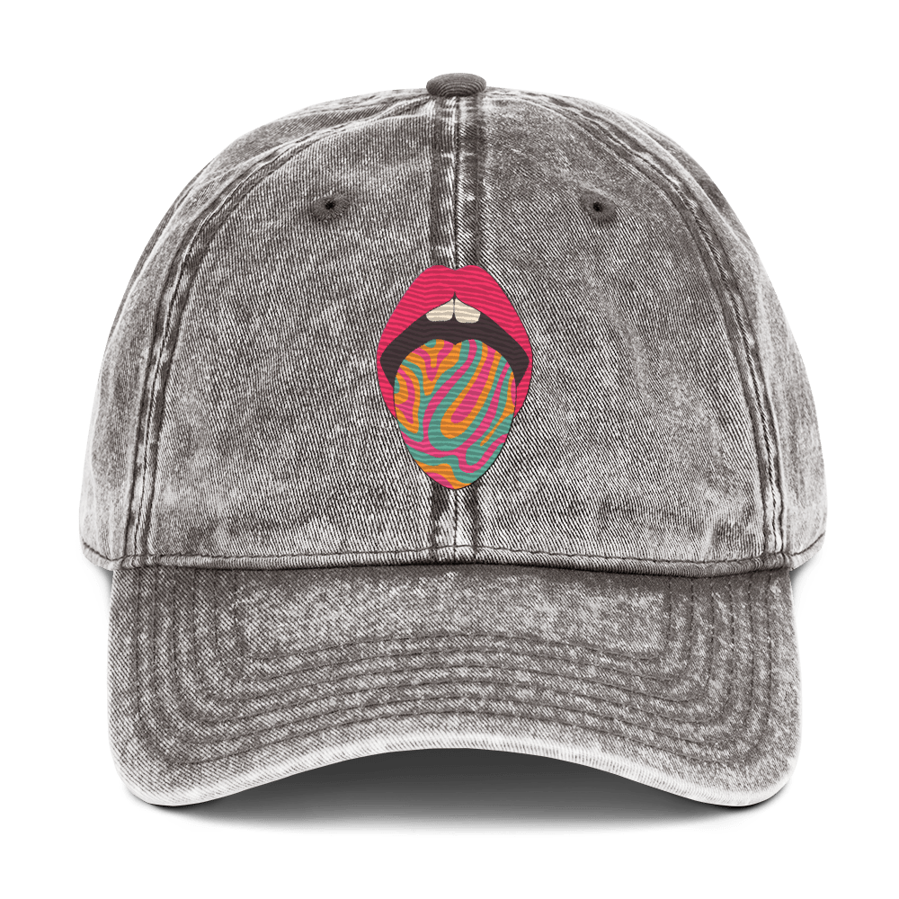 Acid - Stonewashed Cotton Twill Baseball Cap - ballcap - baseball style hats - graphic call caps - Numbskullz