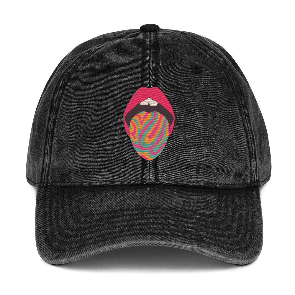Acid - Stonewashed Cotton Twill Baseball Cap - ballcap - baseball style hats - graphic call caps - Numbskullz