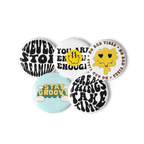 Affirmations - Set of 5 Pin Buttons - accessories - buttons - decorative pins - NumbskullzKC