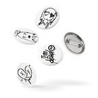 Afterlife - Set of 5 Pin Buttons - accessories - buttons - decorative pins - Numbskullz