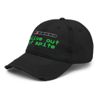 Alive Out of Spite - Distressed Ball Cap - ballcap - baseball style hats - distressed ball cap - Numbskullz
