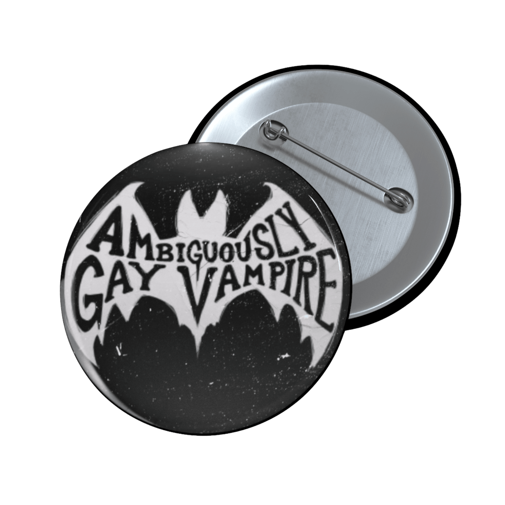 Ambiguously Gay Vampire - Pin Button [LIMITED] - accessories - decorative pins - gay - Numbskullz