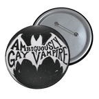 Ambiguously Gay Vampire - Pin Button [LIMITED] - accessories - decorative pins - gay - Numbskullz