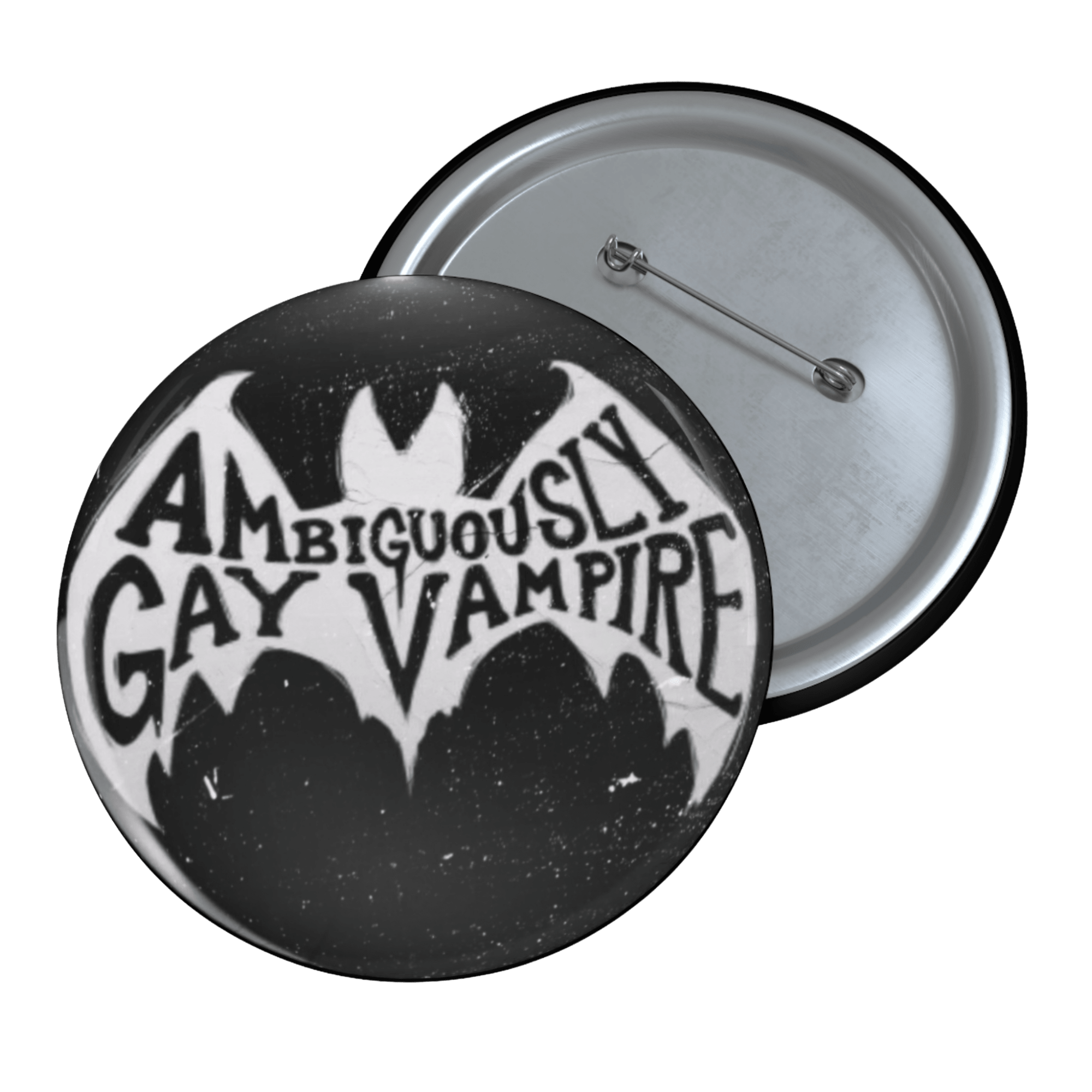 Ambiguously Gay Vampire - Pin Button [LIMITED] - accessories - decorative pins - gay - Numbskullz