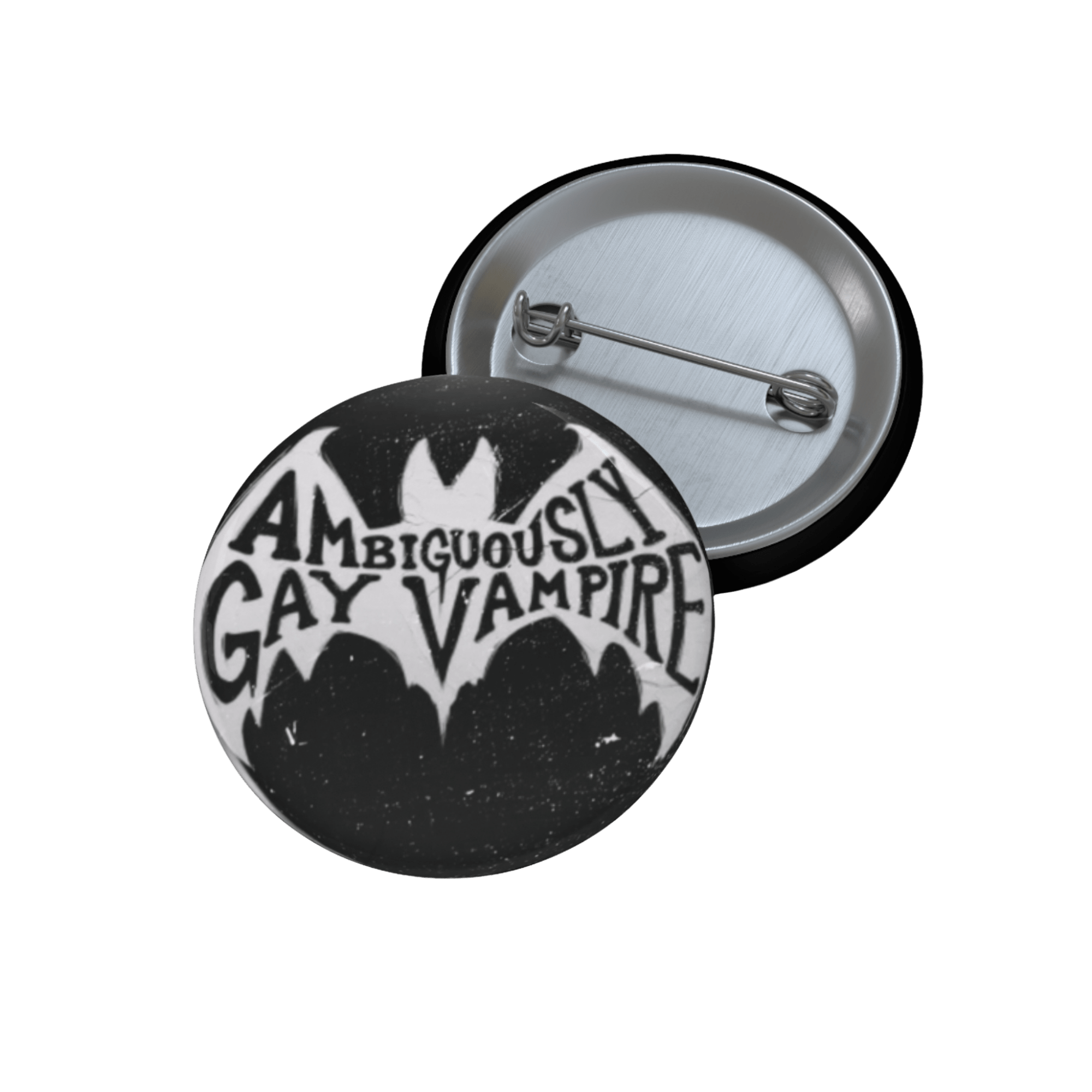 Ambiguously Gay Vampire - Pin Button [LIMITED] - accessories - decorative pins - gay - Numbskullz