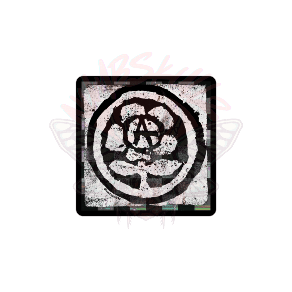 Anarchy Flower - Vinyl Sticker-accessories-anti fascist-graffiti-NumbskullzKC
