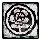 Anarchy Flower - Vinyl Sticker-accessories-anti fascist-graffiti-NumbskullzKC