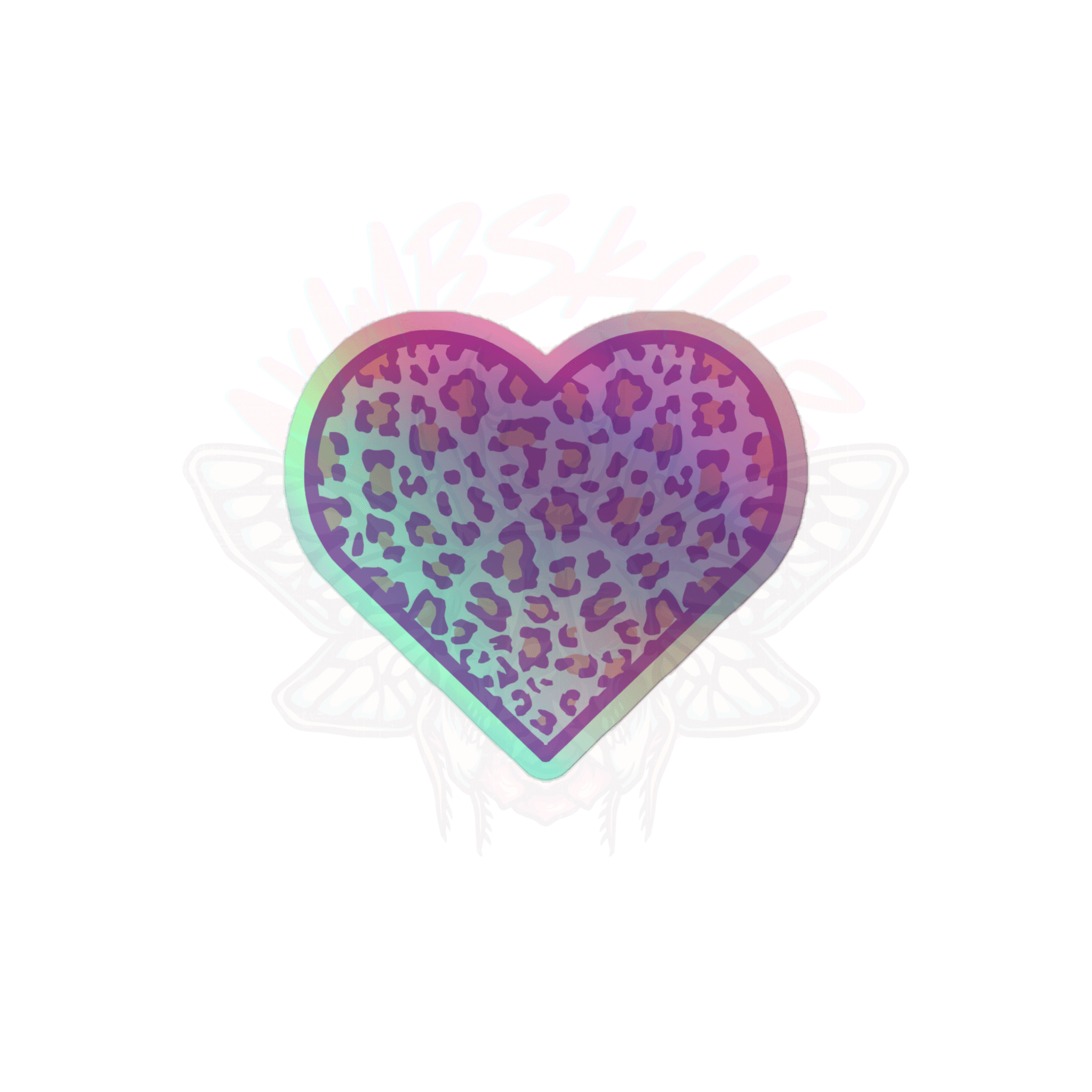 Animal Love - Holographic Sticker - accessories - animal - hearts - NumbskullzKC