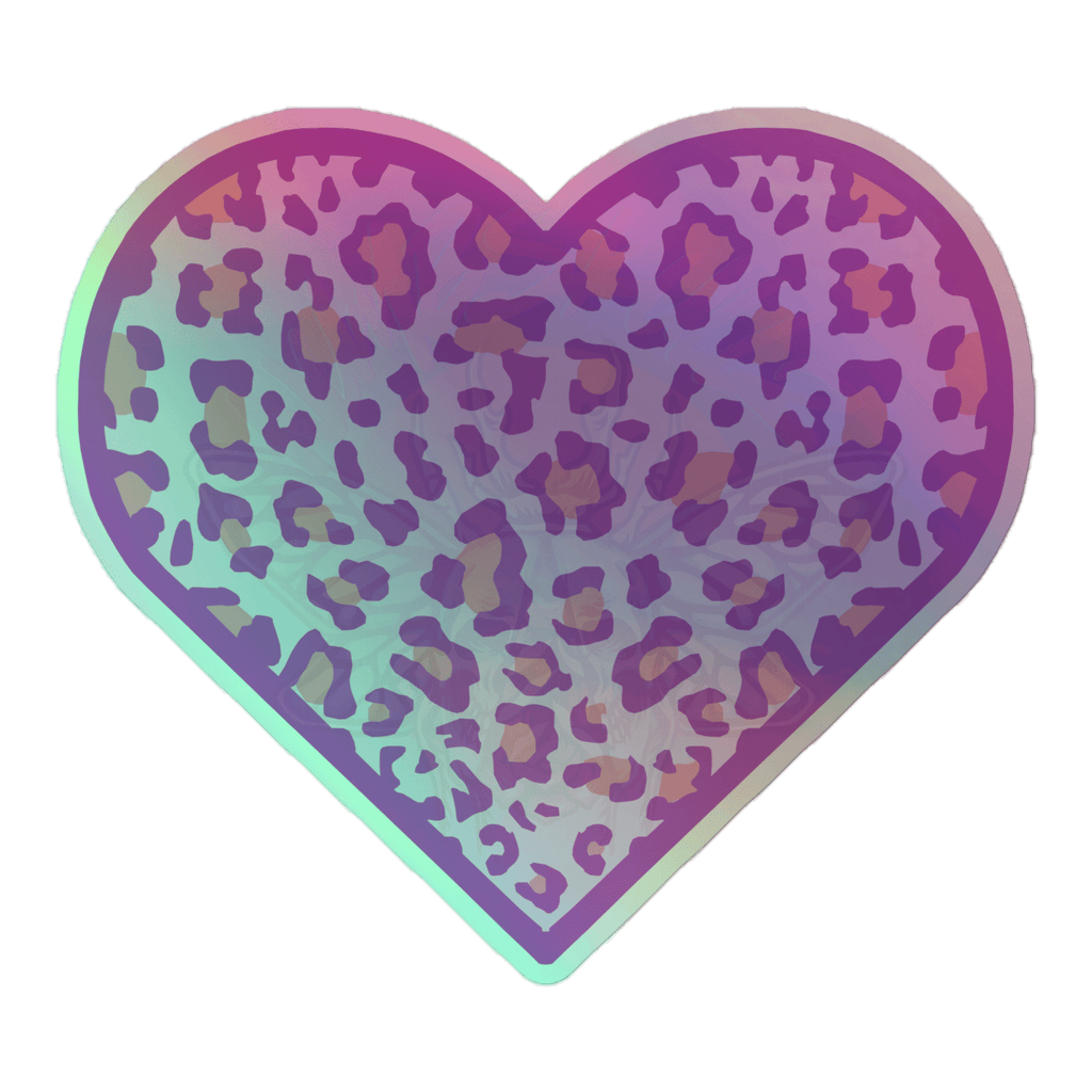 Animal Love - Holographic Sticker - accessories - animal - hearts - NumbskullzKC