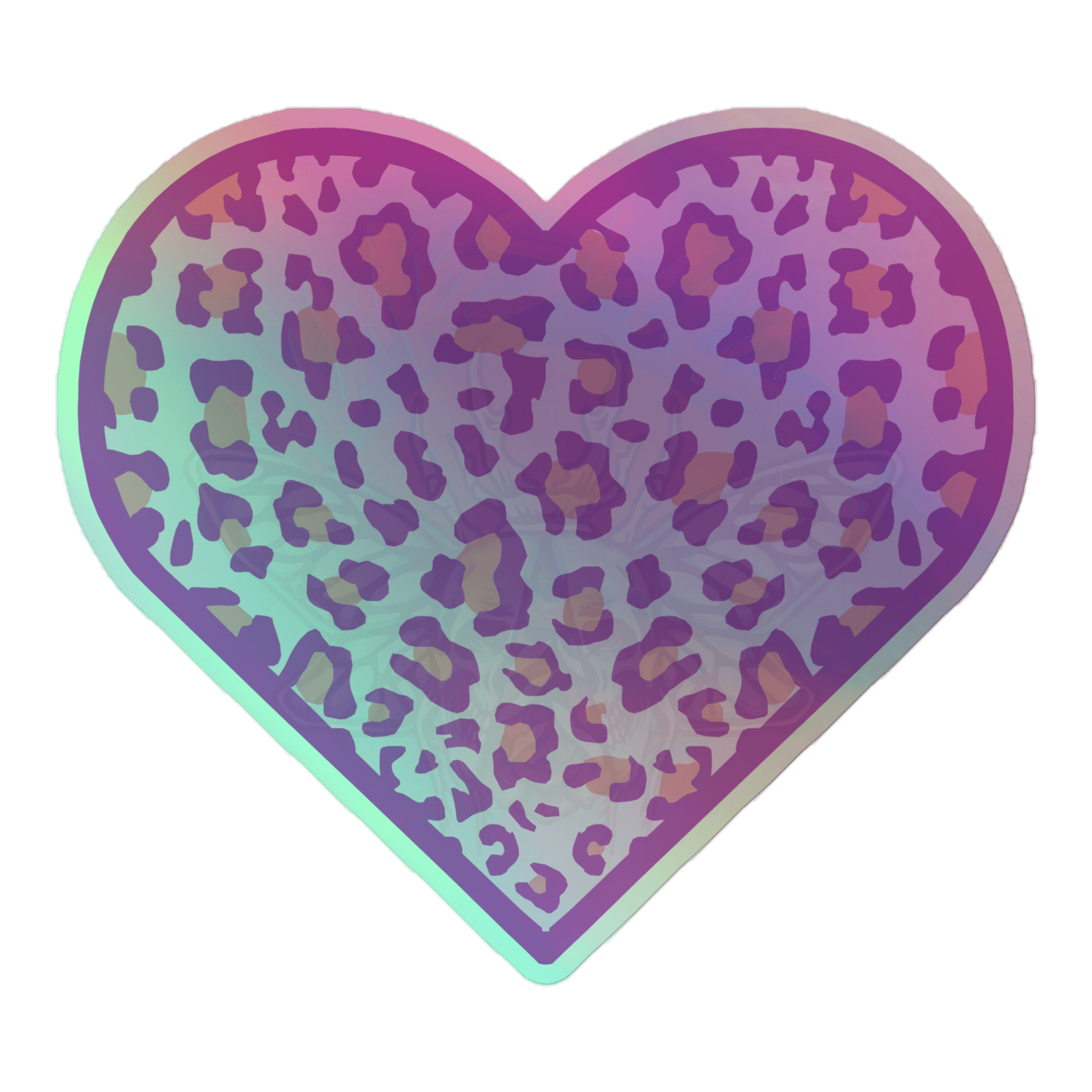 Animal Love - Holographic Sticker - accessories - animal - hearts - NumbskullzKC