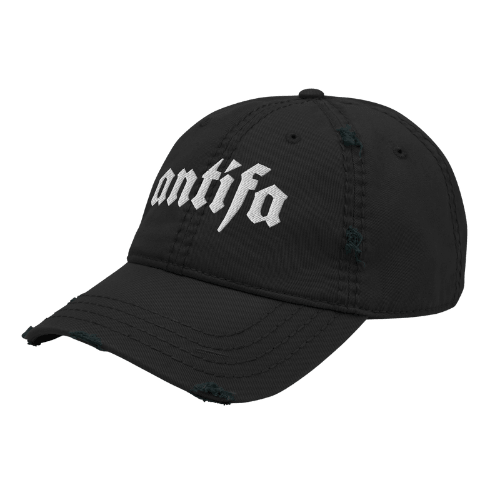 ANTIFA - Distressed Ball Cap-activism-distressed ball cap-men's ball caps-NumbskullzKC