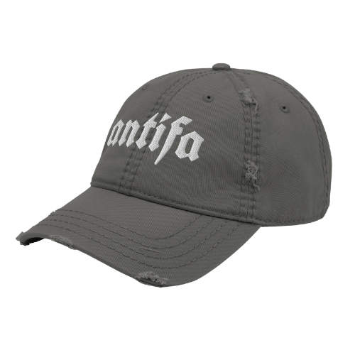ANTIFA - Distressed Ball Cap-activism-distressed ball cap-men's ball caps-NumbskullzKC