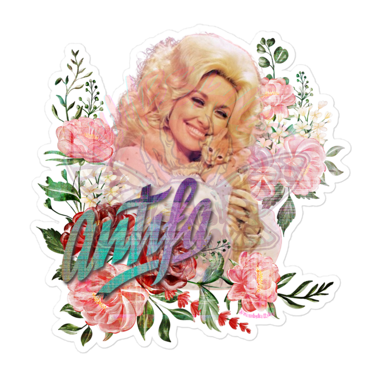 ANTIFA Dolly - Vinyl Sticker-anti fascist-protest - NumbskullzKC