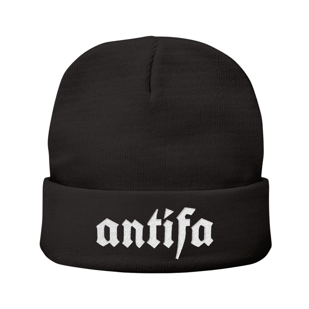 ANTIFA - Knit Beanie-Accessories-Beanies-Embroidery-NumbskullzKC