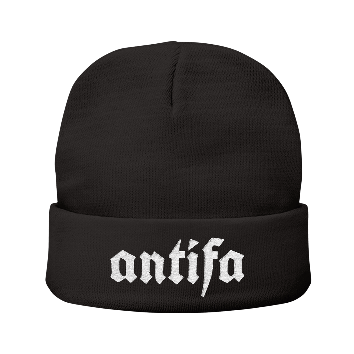 ANTIFA - Knit Beanie-Accessories-Beanies-Embroidery-NumbskullzKC