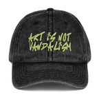 Art is not Vandalism - Stonewashed Ball Cap - art - ballcap - baseball style hats - NumbskullzKC