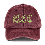 Art is not Vandalism - Stonewashed Ball Cap - art - ballcap - baseball style hats - NumbskullzKC
