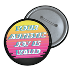 Autistic Joy - Pin Button-80s-accessories-autism-NumbskullzKC