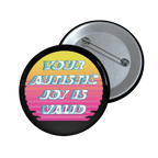 Autistic Joy - Pin Button-80s-accessories-autism-NumbskullzKC